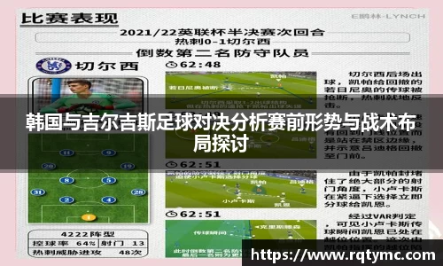 韩国与吉尔吉斯足球对决分析赛前形势与战术布局探讨
